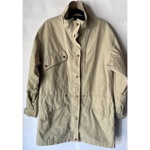 Eddie Bauer 90's Mountain Jacket Shell Women's Small Beige Vintage‎ Full Zip